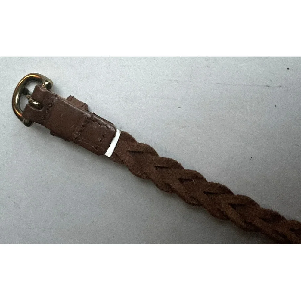 Women's Braided‎ Woven Genuine Leather Belt